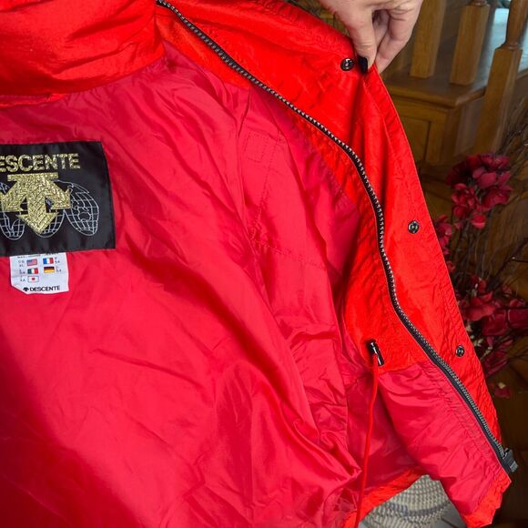 Descente Men’s Vintage Red Retro Ski Snow Winter Parka Jacket Size US XL - Picture 15 of 16